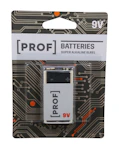 PROF ALKALINE BATTERY 6LR61 9V 1PCS