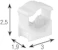 veslok Pipe clamp single veslok 12-22mm white 12 pcs