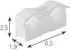 veslok Pipe clamp double veslok 12-22mm white 6pcs