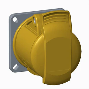 amphenol Socket outlet 216r4 16a 100-130v ip44 2p+e