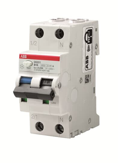 abb smart buildings Personskyddsbrytare ds200 2p c 8a 30ma