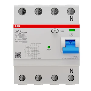 abb Jordfeilbryter f204 b 63a/30ma