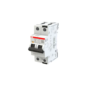abb smart buildings Circuit breaker s300p 2-pole 1+n z-char. 6a