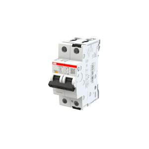 abb smart buildings Circuit breaker s300p 2-pole 1+n z-char. 2a