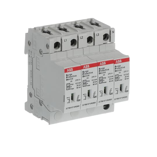 abb smart buildings Överspänningsskydd fastighet ovr t1-t2 3p+n s p qs