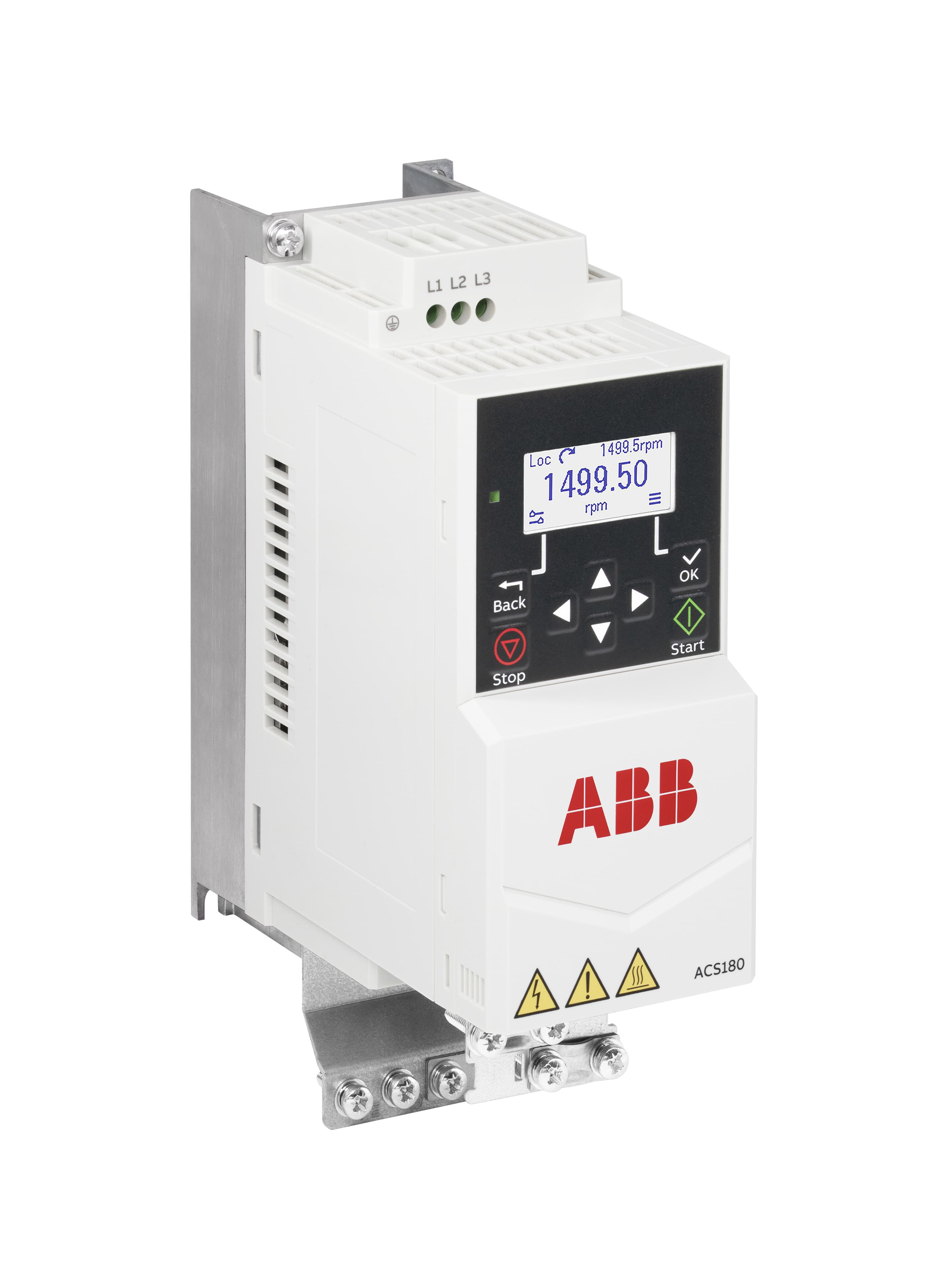 abb Taajuusmuuttaja ip20 abb acs180-04s-02a6-4, 0,75kw