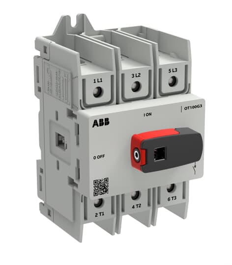 LASTBRYTARE MED VIPPA OT PLUS 3-P. 100A 690V AC-22A