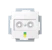 abb Tele dosa saga equipotential outlet, 2-gang