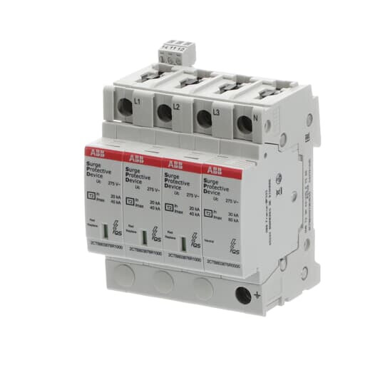abb smart buildings Överspänningsskydd fastighet ovr t2 3p+n p ts qs