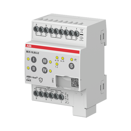 abb Tuloyksikkö knx abb binääritulo 10x pot.vap din