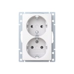 SOCKET OUTLET SAGA 1,5BOX 2S/16A/IP20 2X CENTRAL PLATE