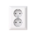 SOCKET-OUTLET SAGA 2-GANG/16A/IP21