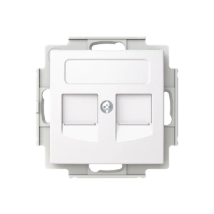 abb Comm. connection box saga dataoutl 2xrj45 st keyst. 85mm