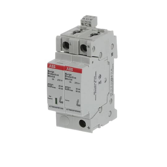 abb smart buildings Överspänningsskydd fastighet ovr t2 1p+n p ts qs