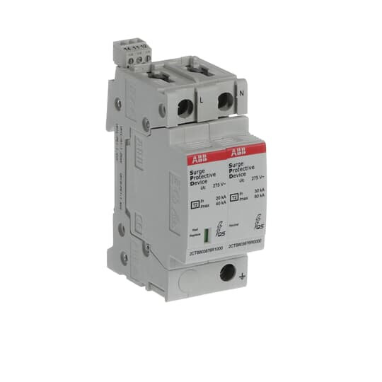 abb smart buildings Överspänningsskydd fastighet ovr t2 1p+n p ts qs