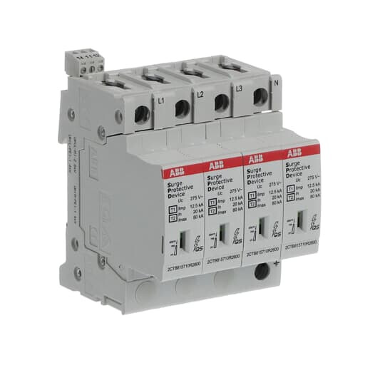 abb smart buildings Överspänningsskydd fastighet ovr t1-t2 3p+n s p ts qs