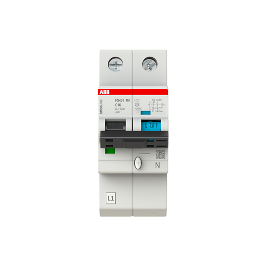 JORDFEILAUTOMAT FS401MK C16A 30mA