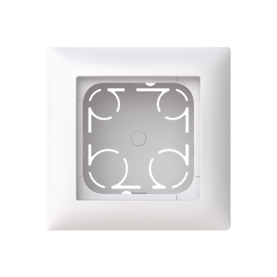 SURFACE MOUNTED ENCLOSURE SAGA 1-GANG, 54/80MM, WHITE