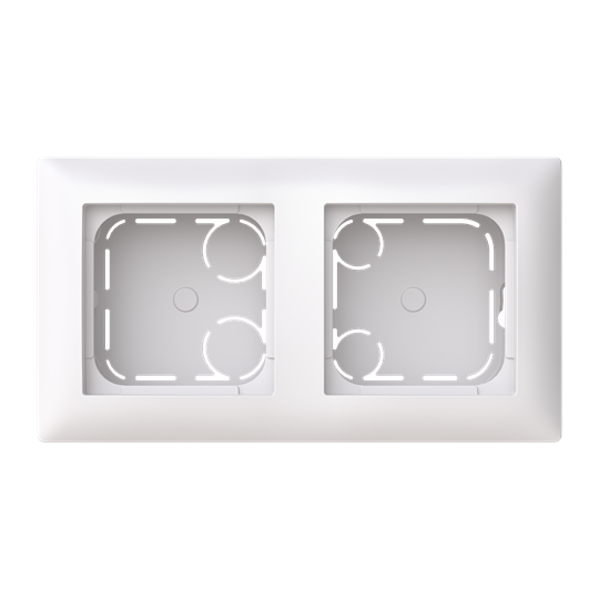 SURFACE MOUNTED ENCLOSURE SAGA 1-GANG, 54/80MM, WHITE
