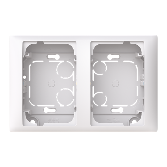 SURFACE MOUNTED ENCLOSURE SAGA 1-GANG, 54/80MM, WHITE
