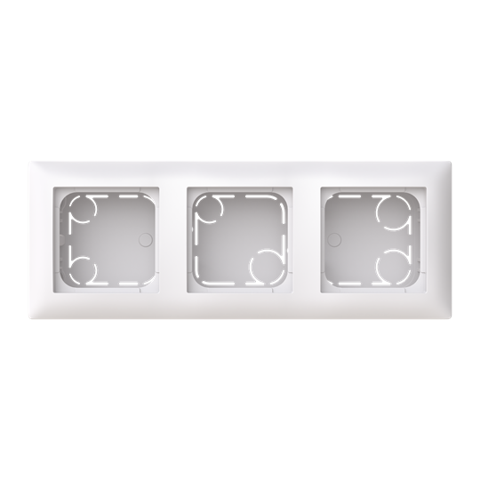 SURFACE MOUNTED ENCLOSURE SAGA 1-GANG, 54/80MM, WHITE