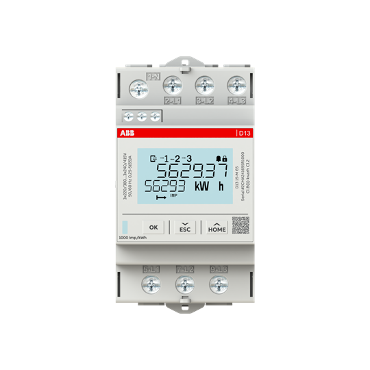 abb smart buildings Energiamittari din abb 3v, 65a, mid lk.b, pulssi