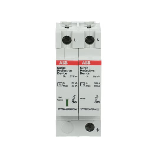 abb Surge arrester household abb ovr t2 1p+n p qs