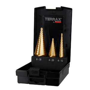terrax Stegborrset terrax 4-12/4-20/4-30mm hss-tin