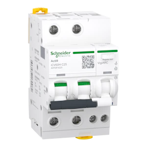 schneider electric Acti9 icv60h arc 2p c 25a 30ma rcbo afdd