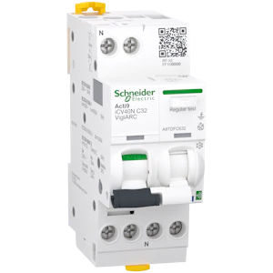 schneider electric Jordfeilautomat med lysbuevern 30ma a-si type 1pn 32a c kom.