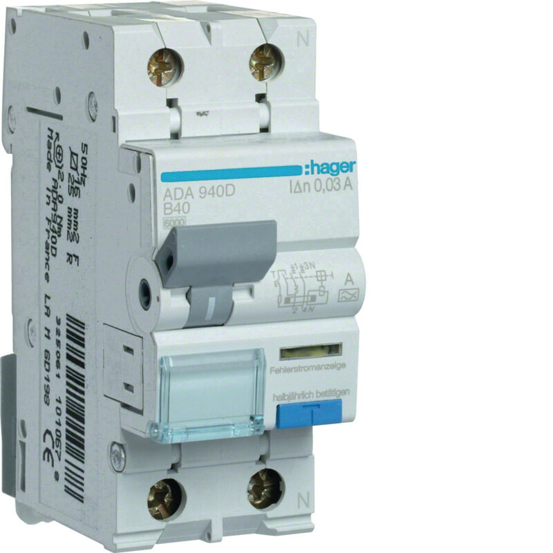 PERSONSKYDDSBRYTARE ADA940D 30MA A/2X40A B-KURV