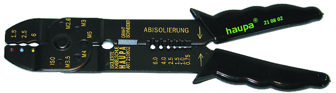 bahco Klämmtång isoler. kabelskor -6mm 210802