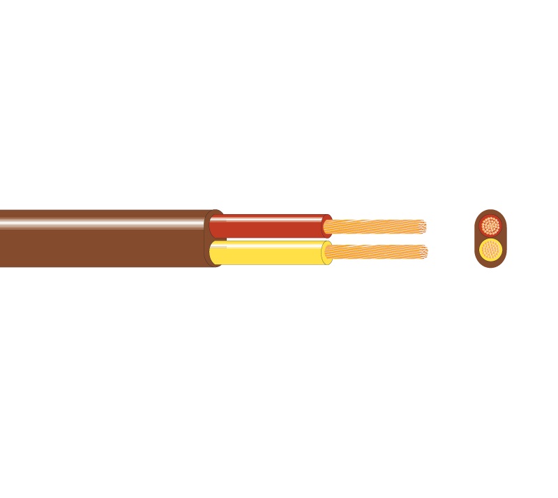 CAR CABLE 2 x 0,75 /K2 BROWN Kk50