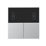 PUSH-BUTTON KNX COVER KIT, COMPLETE, ALUM.