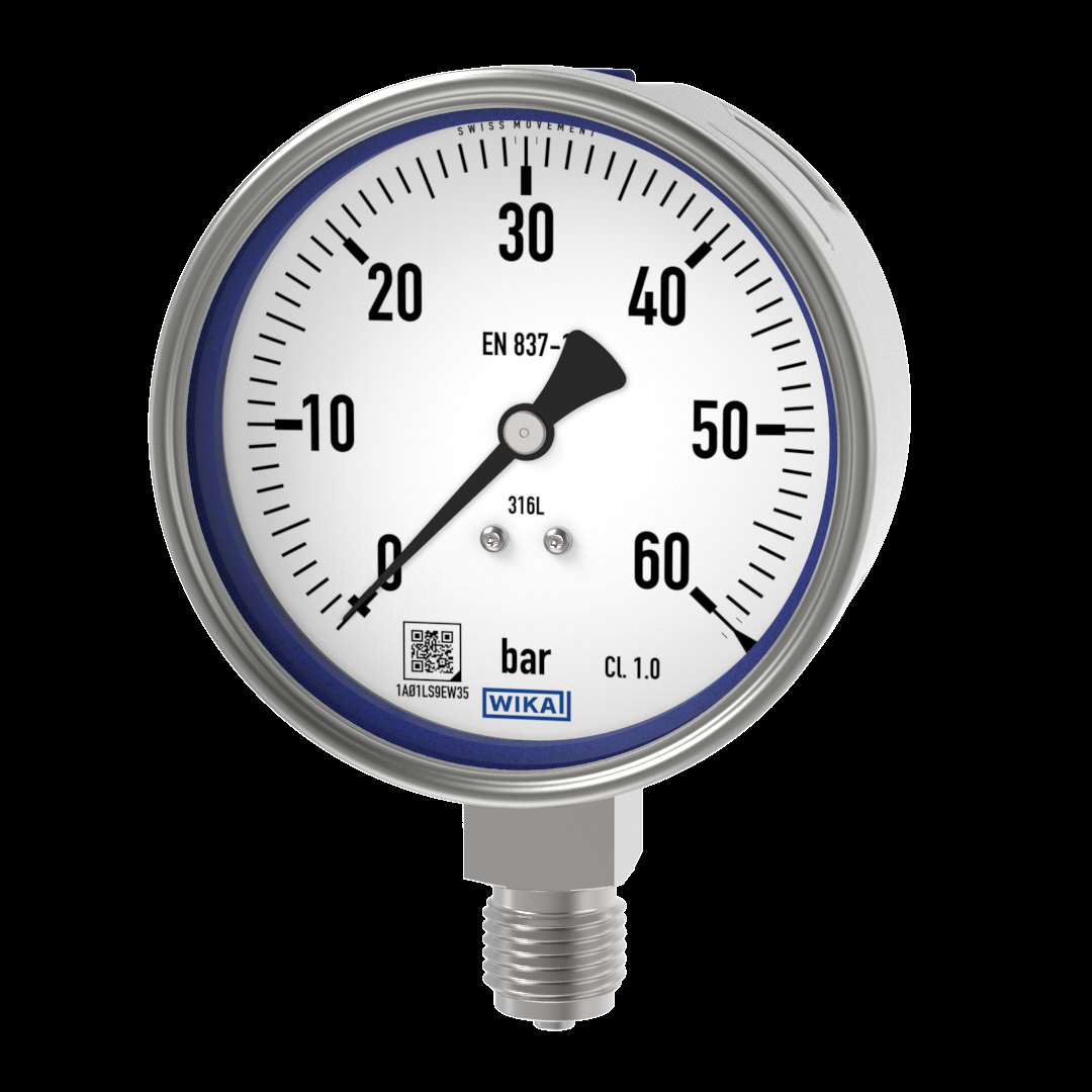 PAINEMITTARI WIKA 232.50 Ø100  0-60bar A1/2