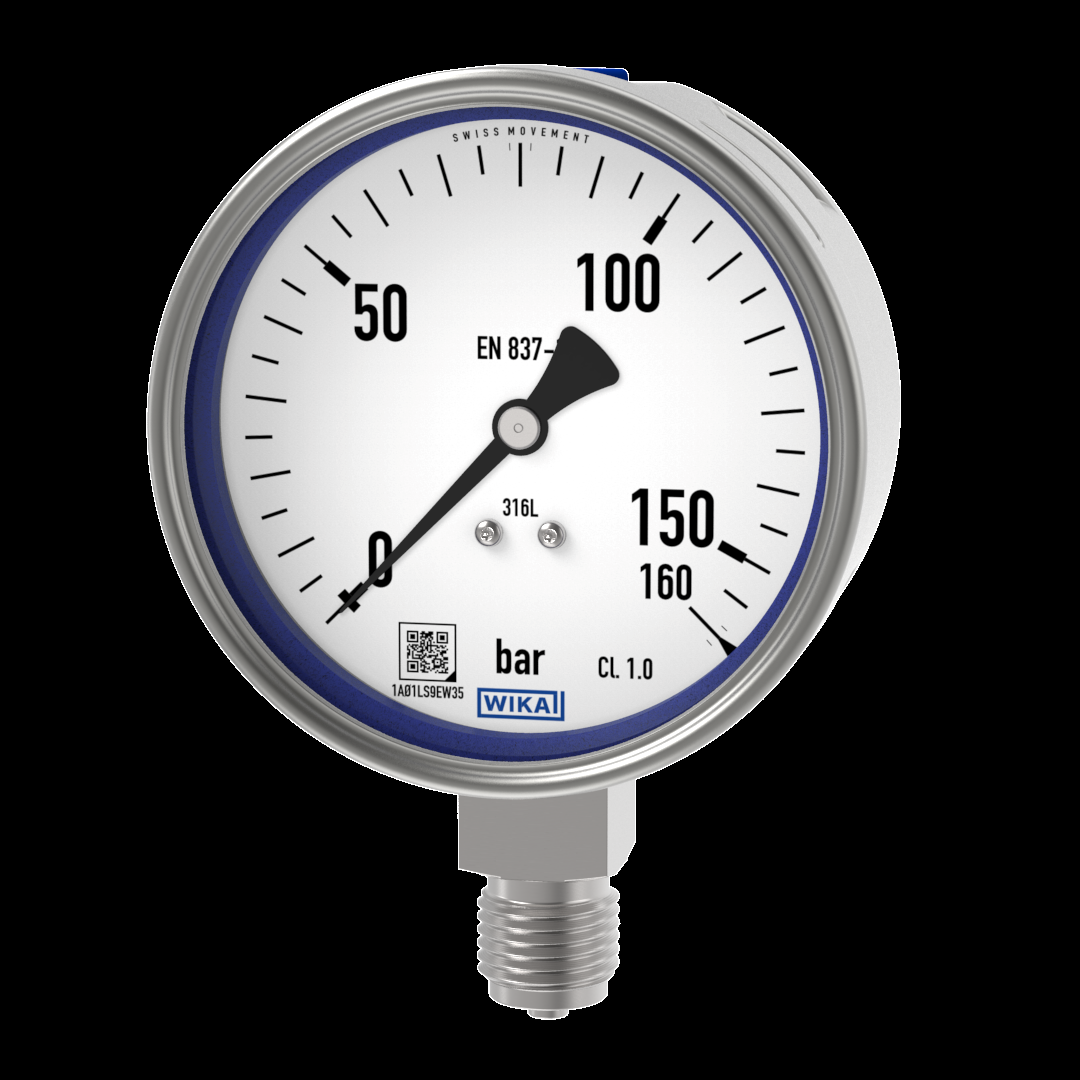 PAINEMITTARI WIKA 232.50 Ø100  0-160bar A1/2