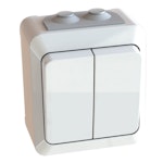 SURFACE TYPE WALL SWITCH OPAL 5/16A/250V/ WHITE IP44