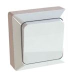 SURFACE TYPE WALL SWITCH OPAL 6/16A/250V/ WHITE IP20