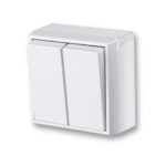 SWITCH SURFACE SW-5 IP21, WHITE