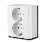SOCKET OUTLET SURFACE DSO IP21, WHITE