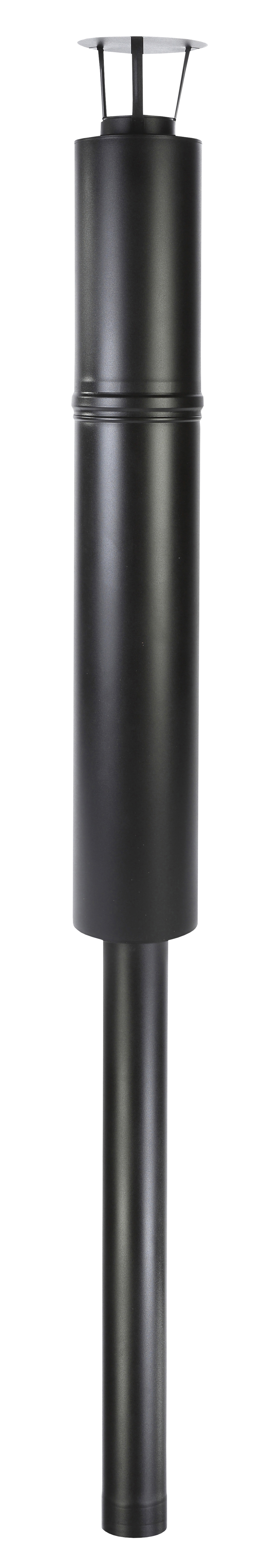 jeremias Metallic chimney jeremias 115 mm black