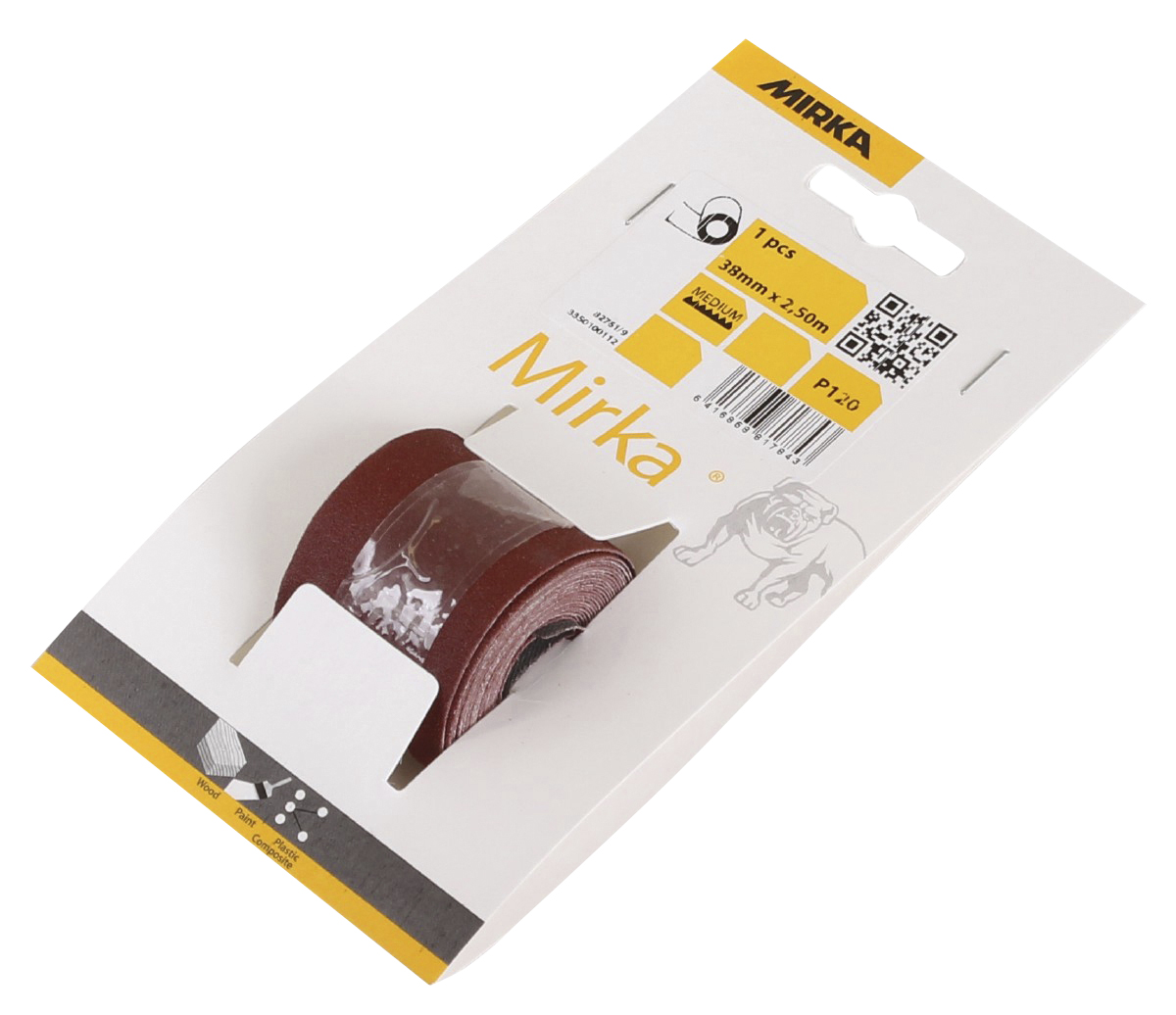 mirka Sanding cloth mirka red 38mm x 2,5m 120