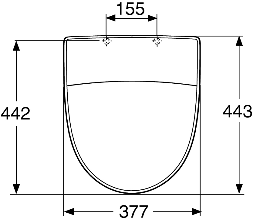 ido Wc-sits med lock ido 9113001001 seven d vit