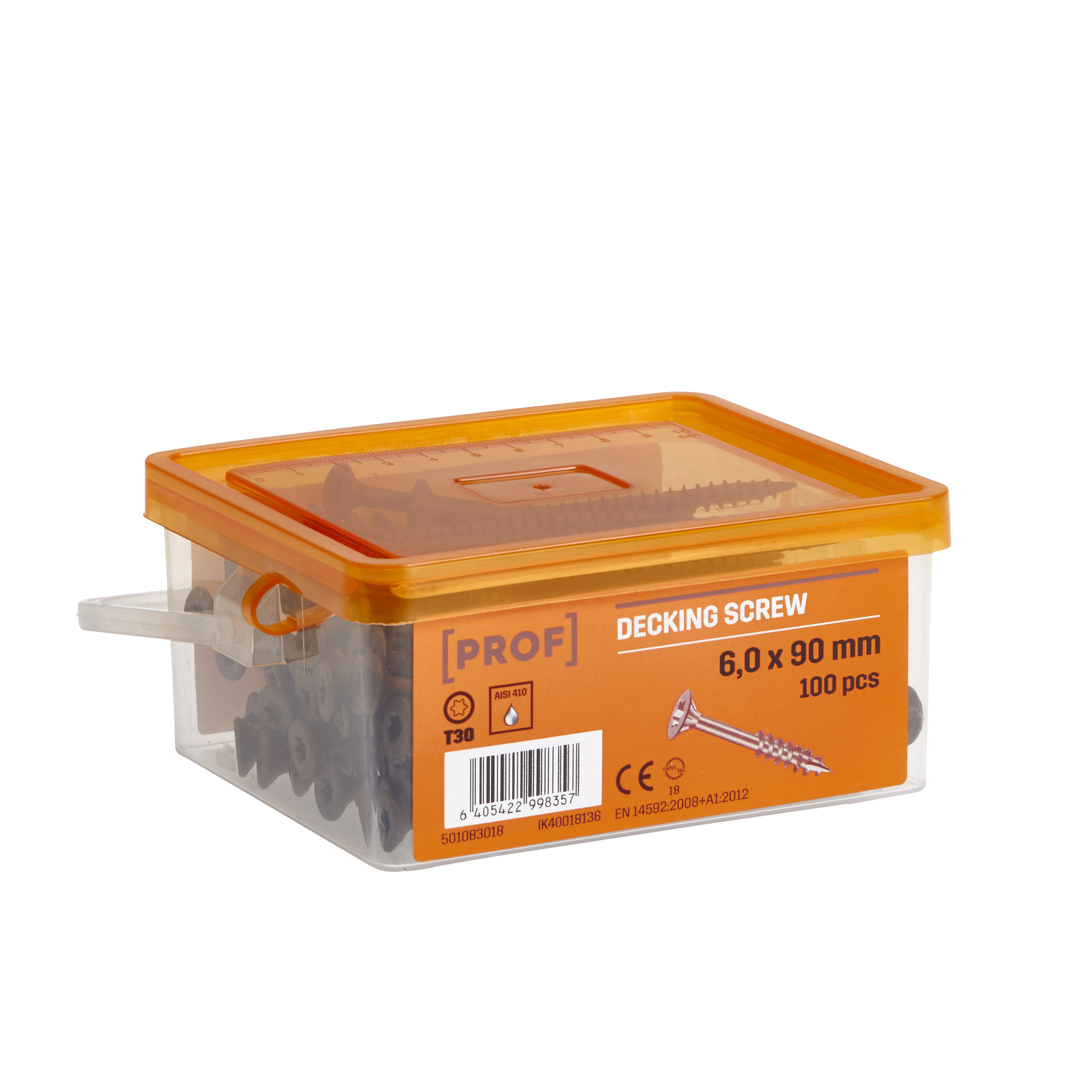 prof Terrace screw prof 6x90 a2 t30 100 brown