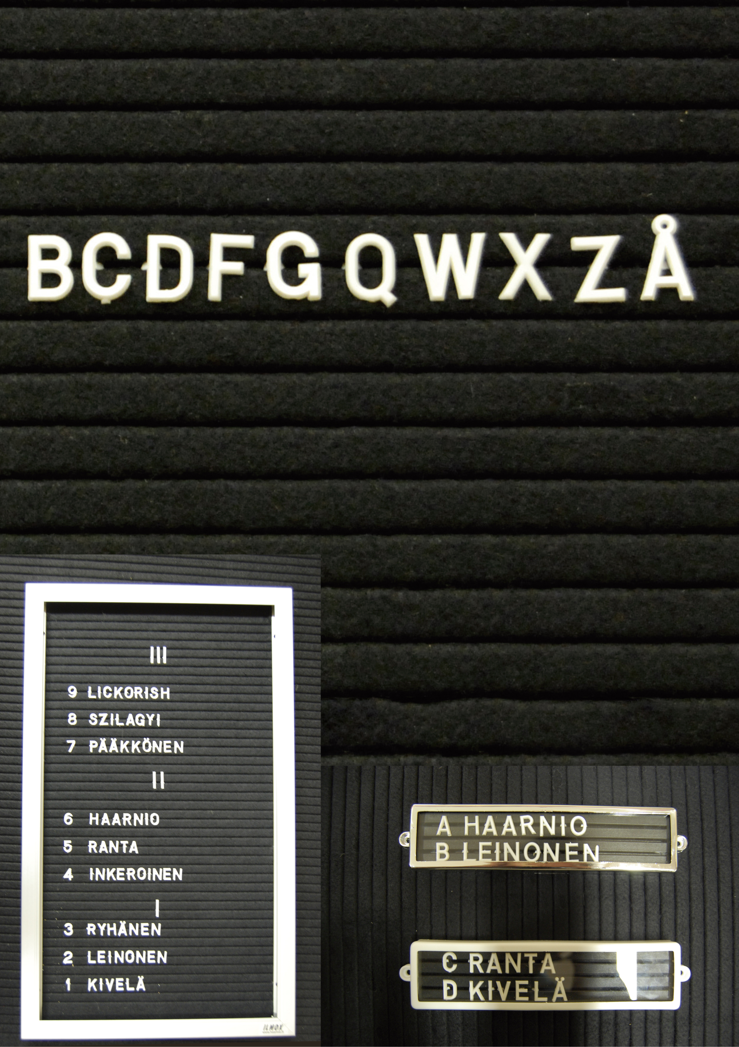 undefined Plastic letter bcdfgqwxzå 13mm white 10pcs