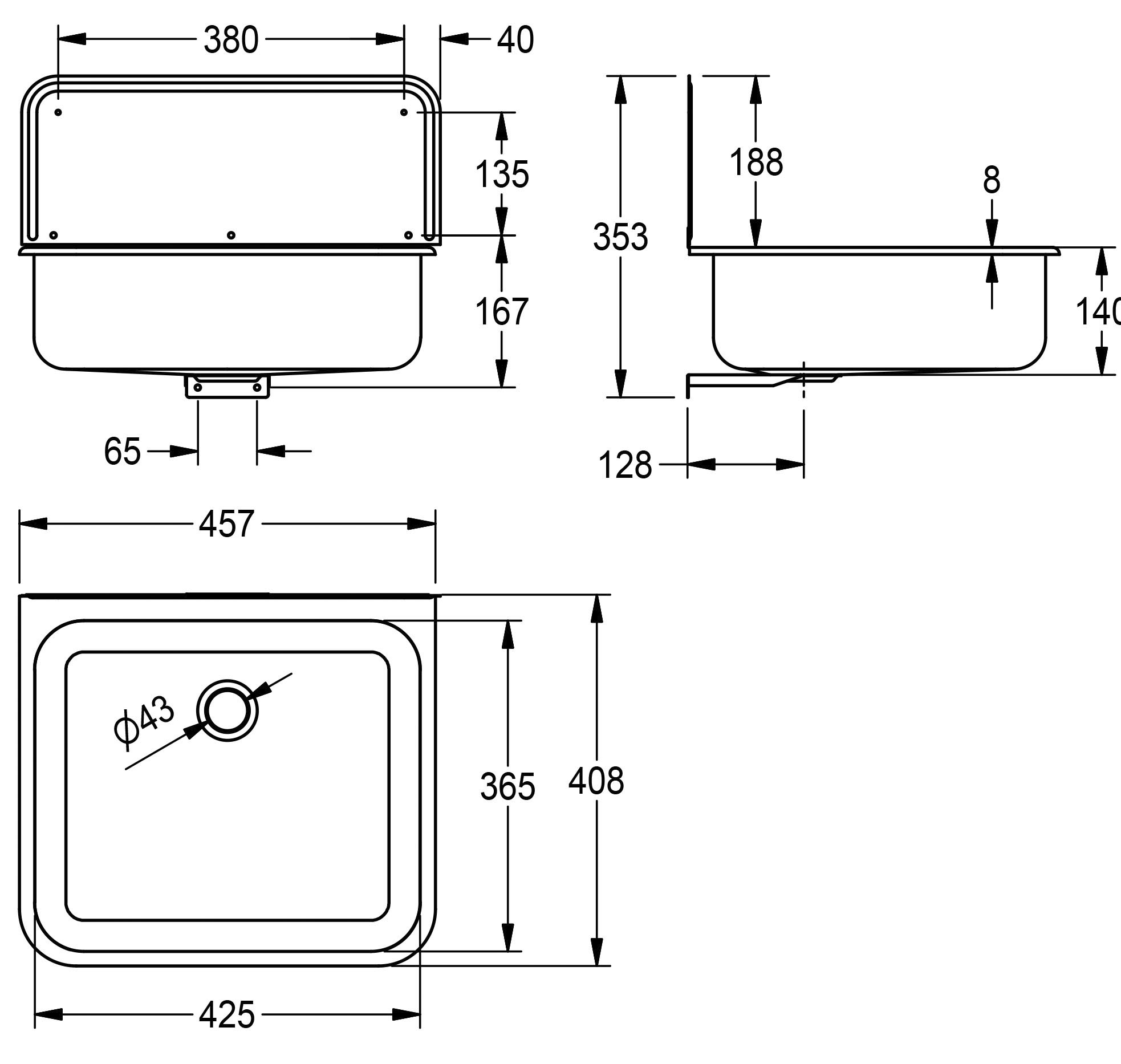 kwc Wall sink kwc osma