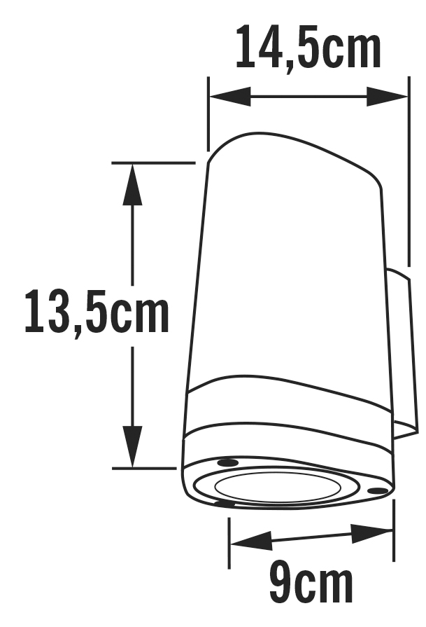 konstsmide Seinävalaisin ulko modena 7511-750 mu gu10 ip44