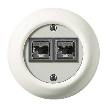 schneider electric Telerasia renova 2xrj45, cat 6, valk  diy