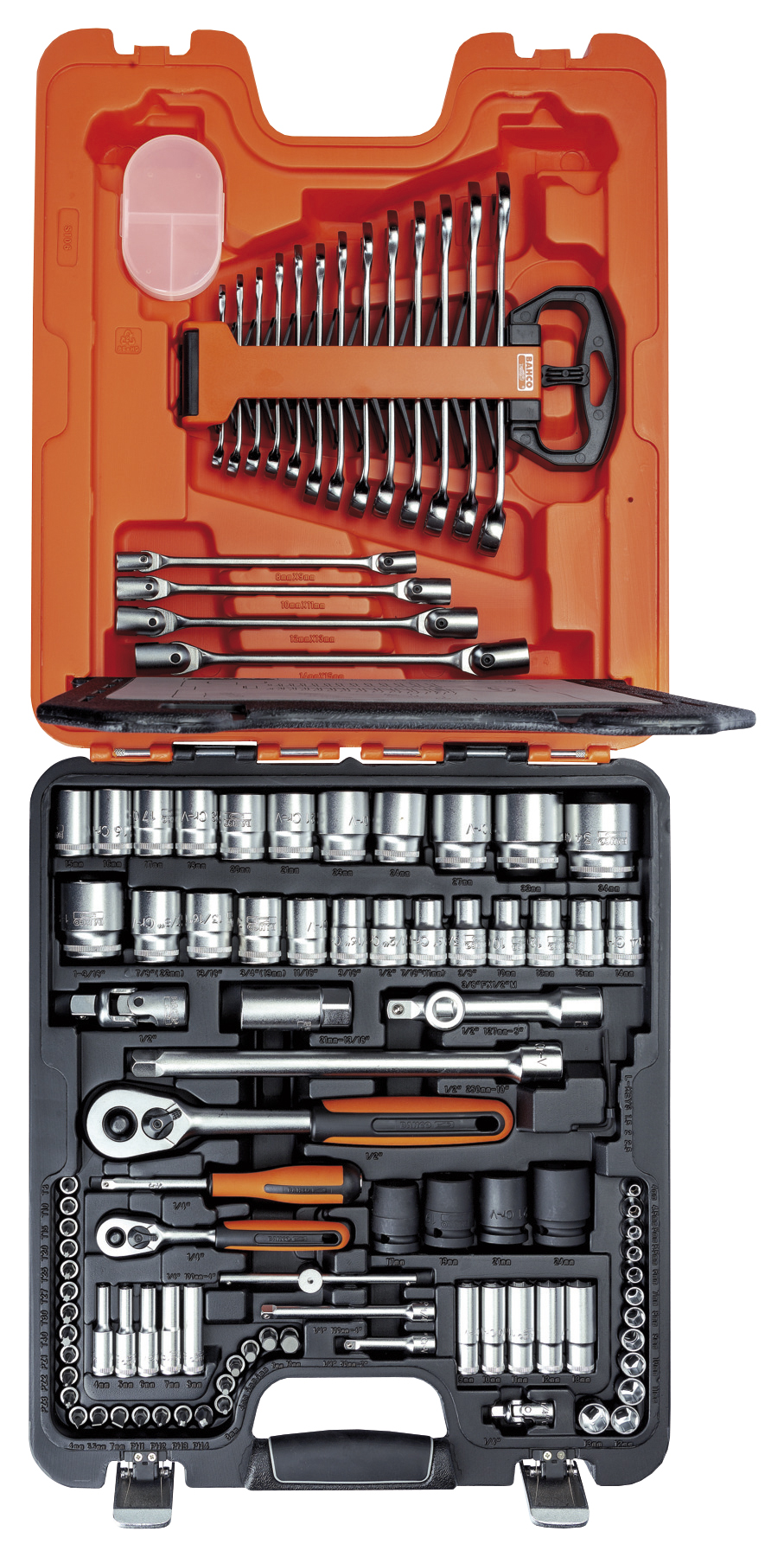 bahco Socket set bahco s106, 106 pce 1/4 ja 1/2