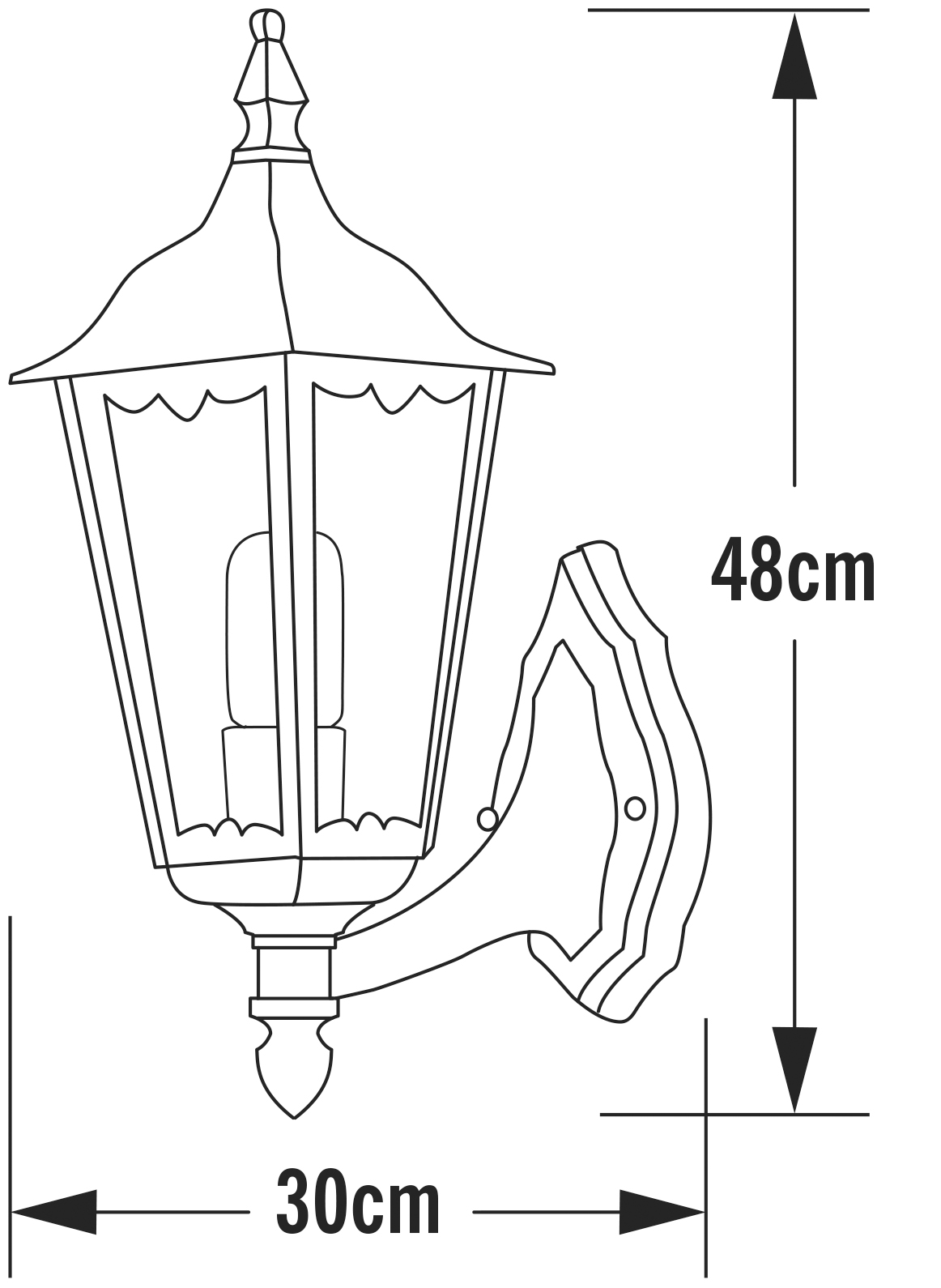 konstsmide Outdoors wall luminaire 7213-250 firenze white
